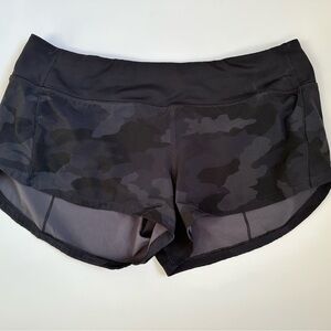 lululemon Speed Up 2.5” Dark Camouflage Athletic Shorts